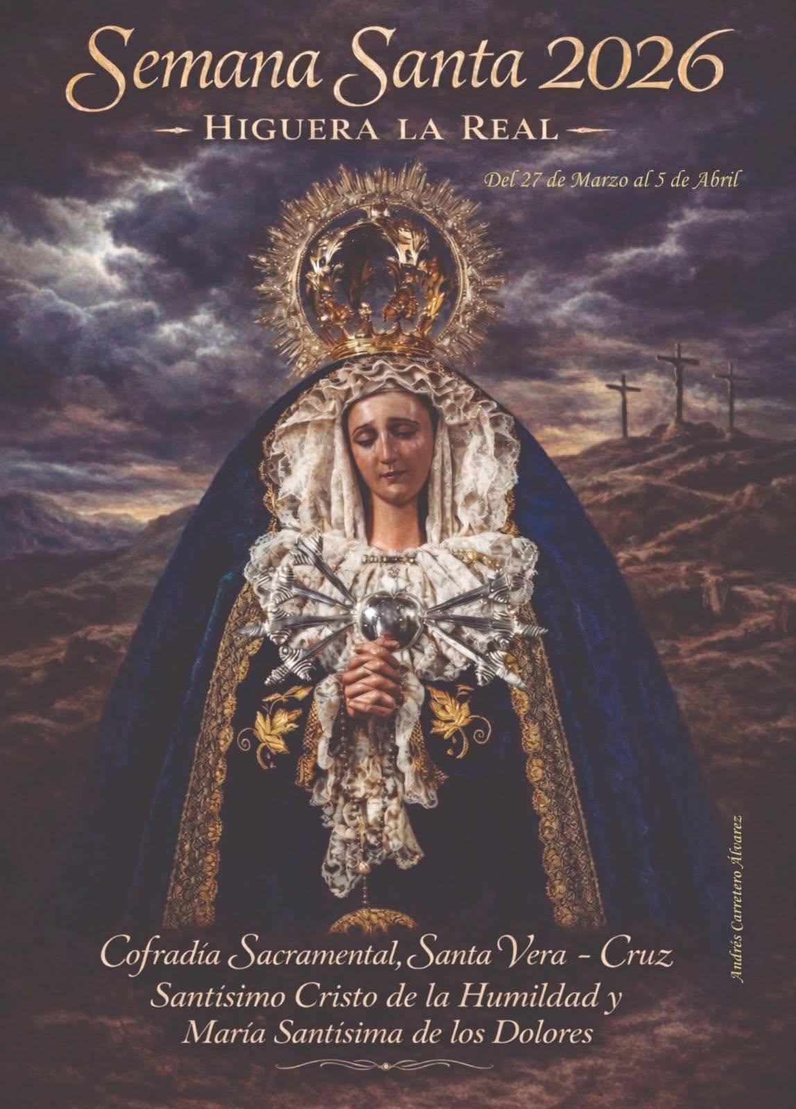 Cartel de Semana Santa en Higuera la Real 2026